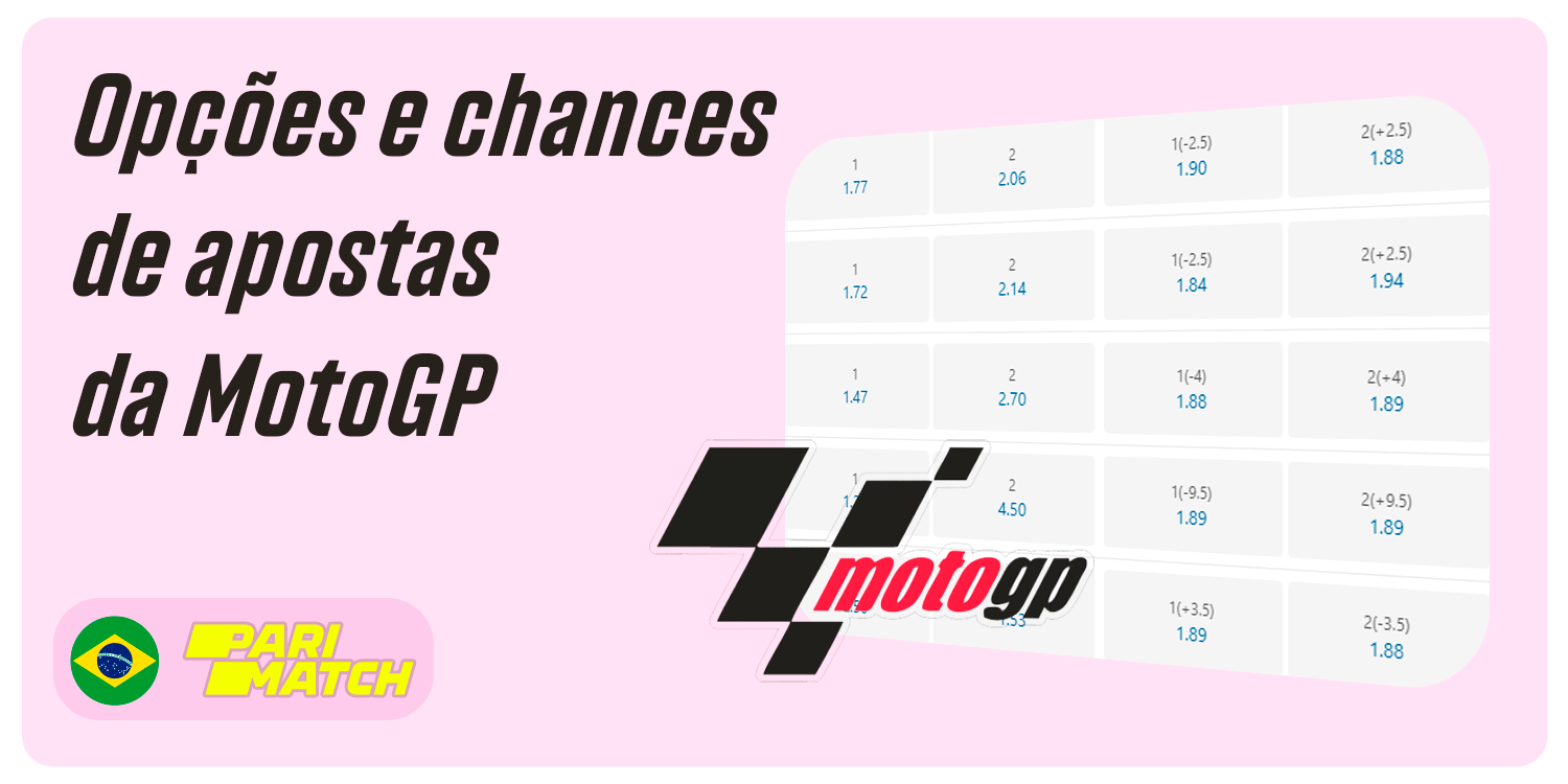 Opções e chances de apostas da MotoGP na Parimatch