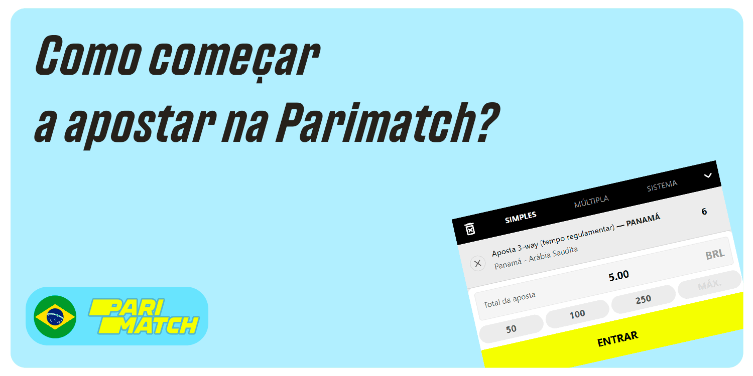 Como começar a apostar na Parimatch?