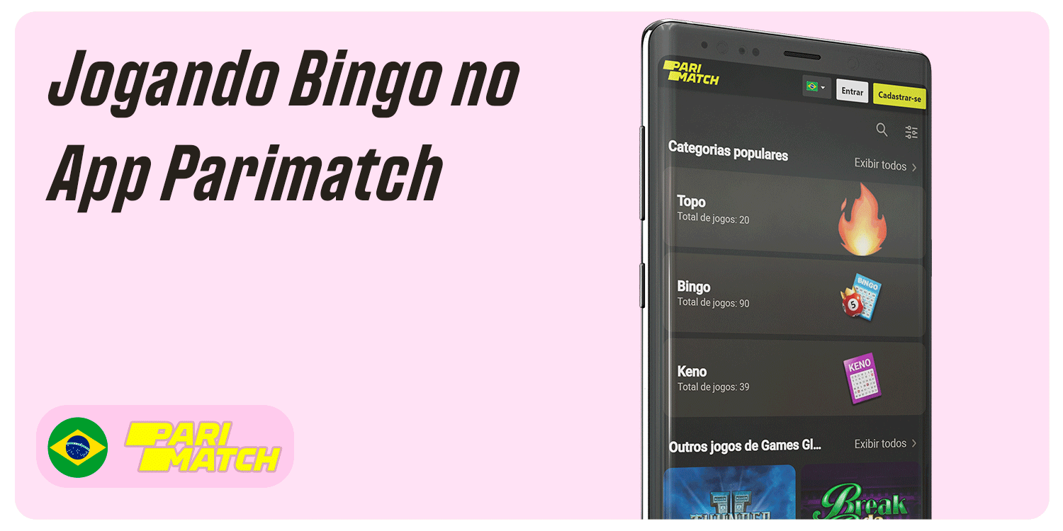 Jogando Bingo no App Parimatch